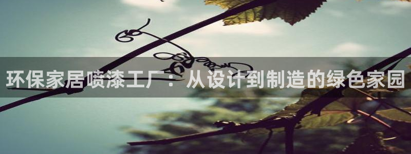 沐鸣2登陆：环保家居喷漆工厂：从设计到制造的绿色家园